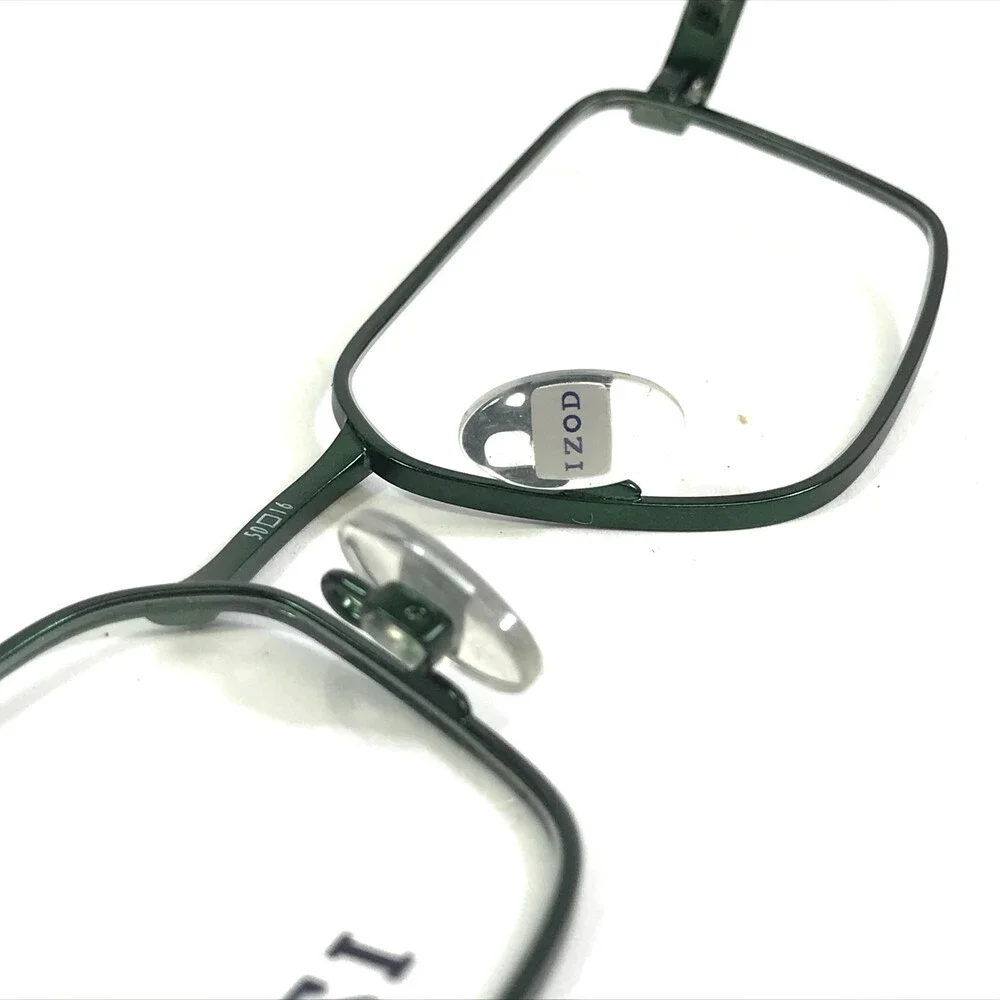 IZOD Eyeglasses Frames IZ2123 GREEN SLATE Rectangle Wire Rim 50-16-140